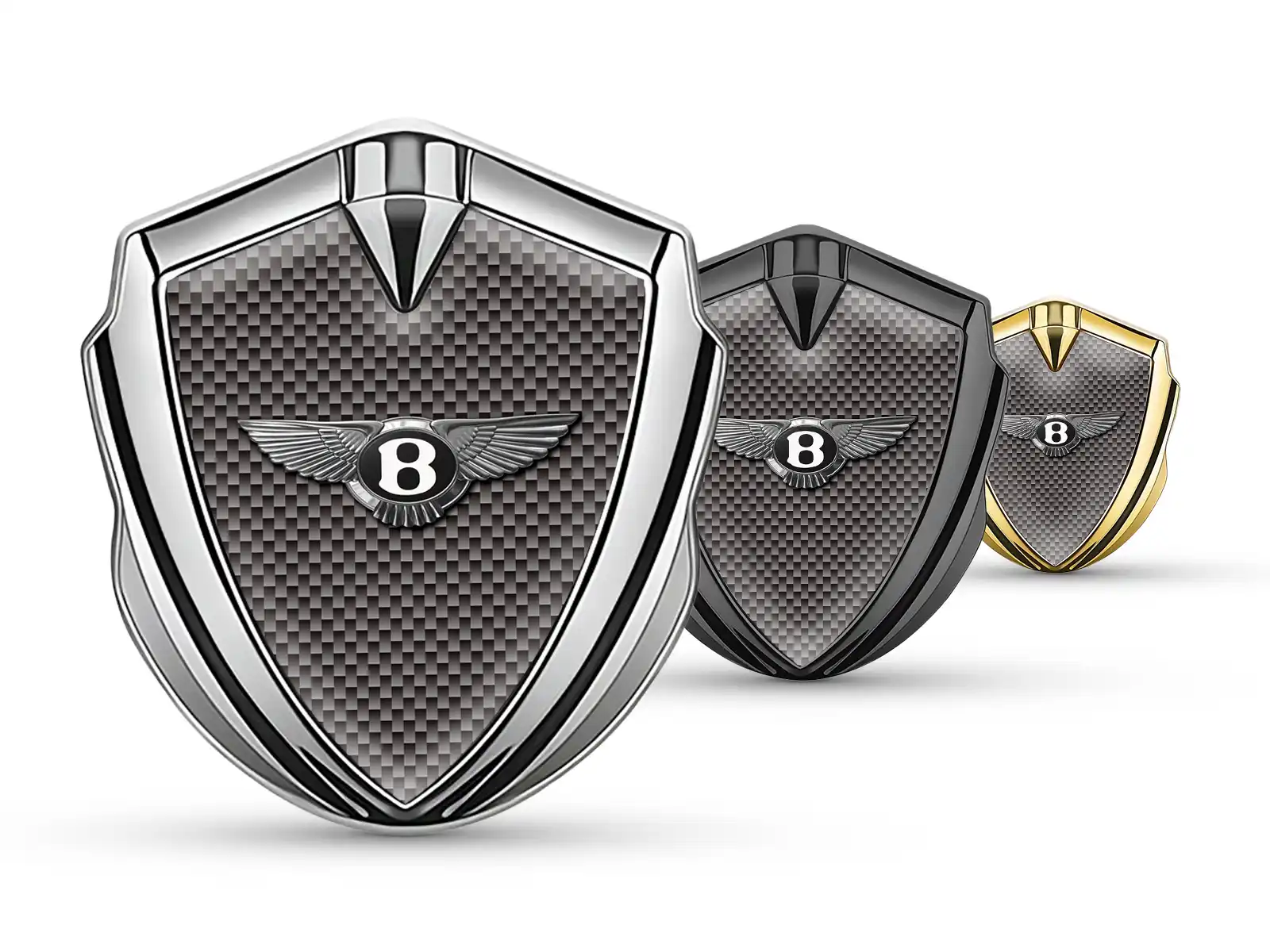 Bentley Metal Abovedado Emblema De Carrera Estilo Brilla Cúpula